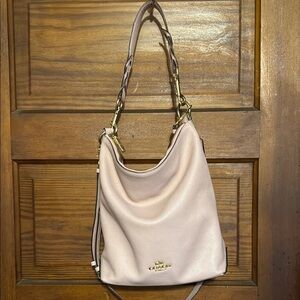 Coach Pink Leather Shoulder Bag